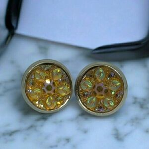 3/$15 Yellow 10mm Earring Studs